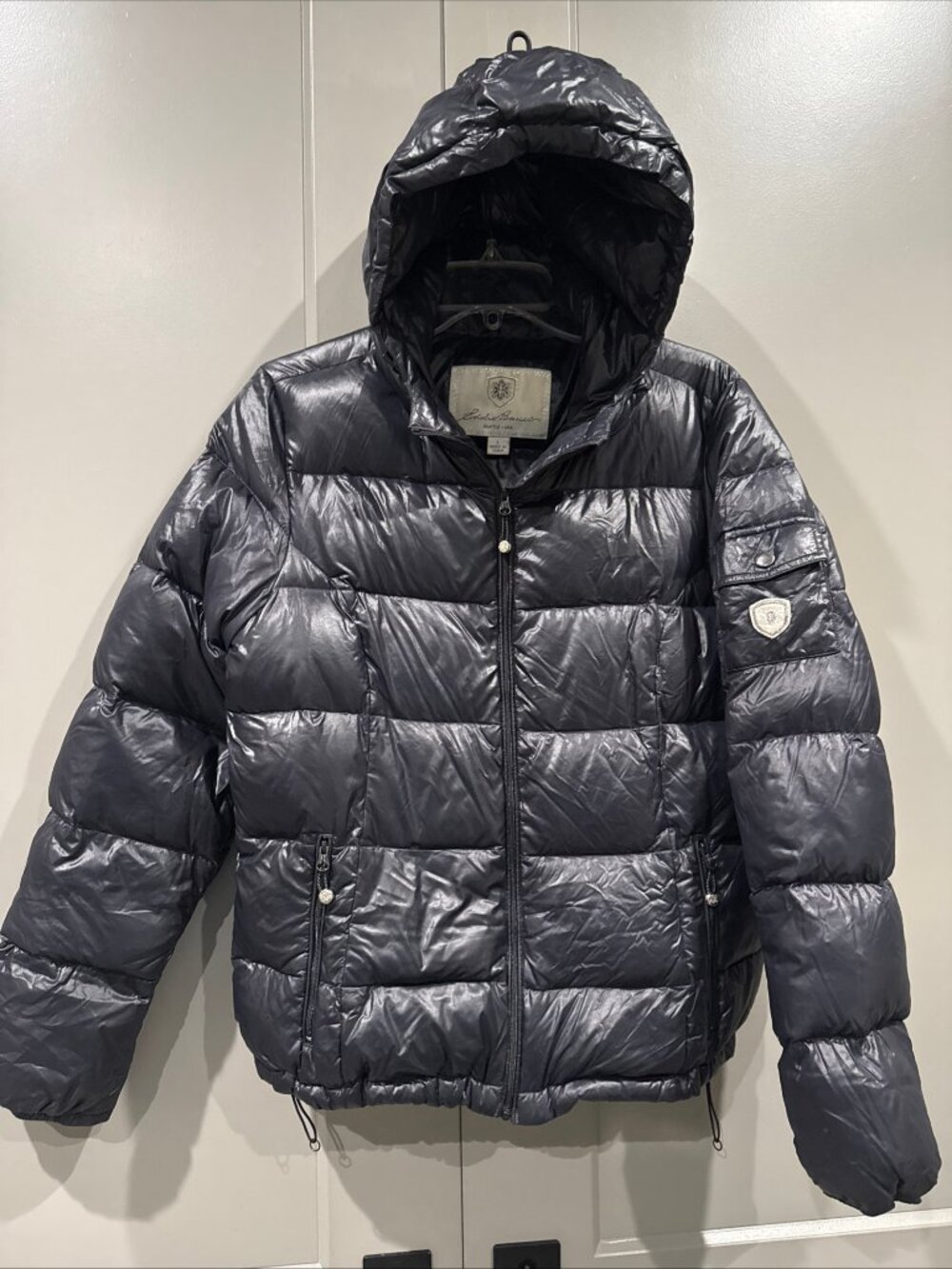 Ladies Large Eddie Bauer "Le Pique" Premium Quality Goose Down Jacket